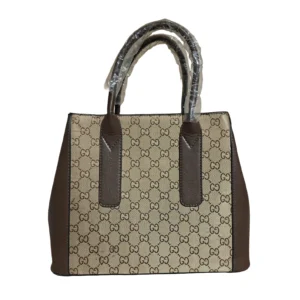 Classic Monogram Structured Tote Bag in Rich Brown