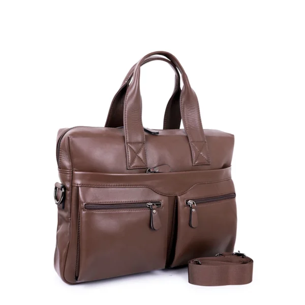 DNS25-4-7_Brown_pjjsie.webp Professional Dark Brown Genuine Leather Laptop Briefcase Messenger Bag
